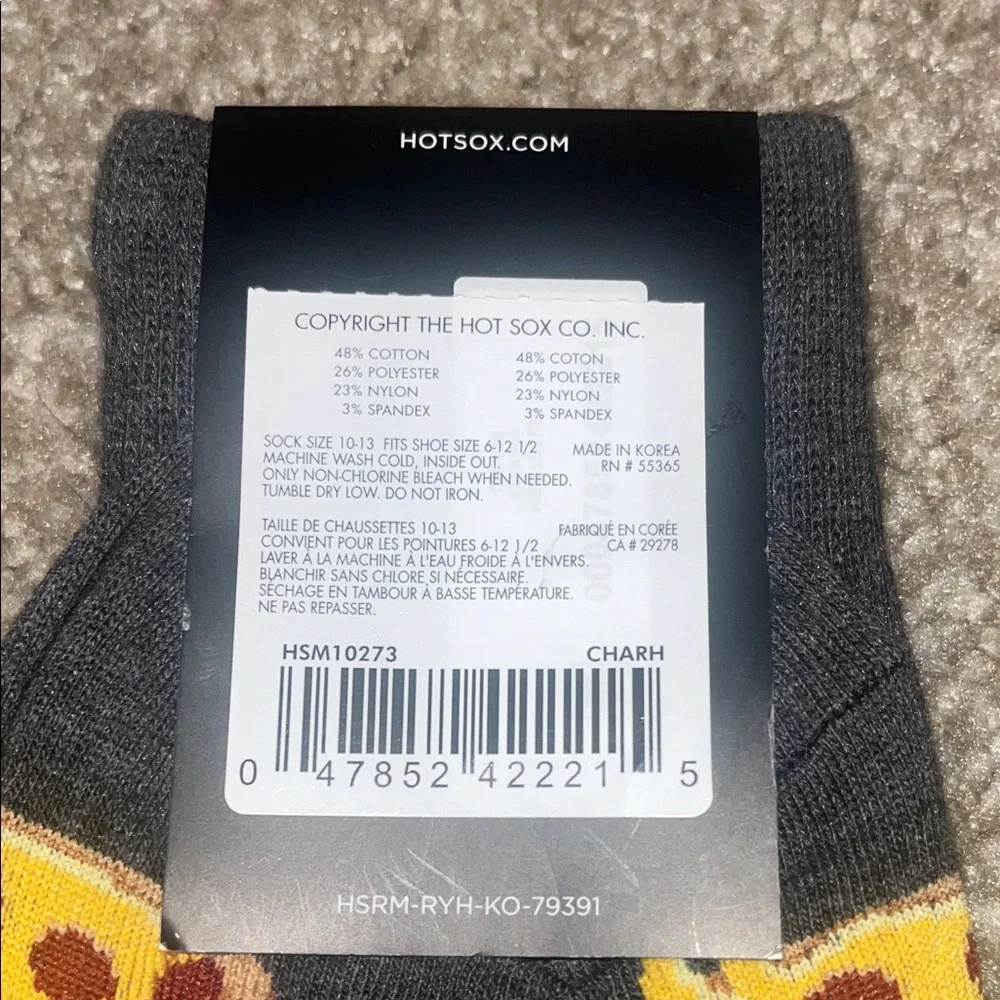 Hot Sox Men's Charcoal Pizza and Beer Socks, Bundle to Save and I’ll Make a Deal